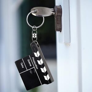 Movie Clapboard Key Chain with Tape Measure